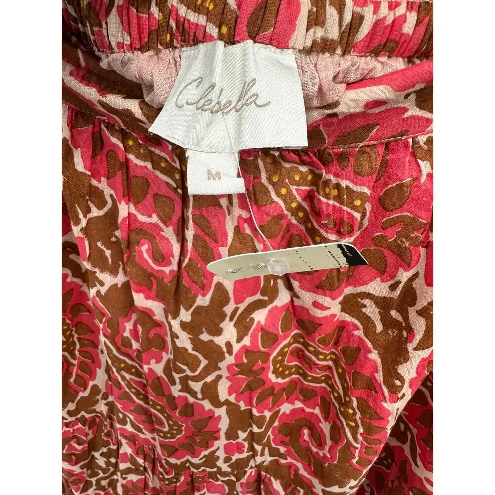 CLEOBELLA  NWT Jacinta Pink Brown Maxi Skirt with Pockets // M - Picture 14 of 14